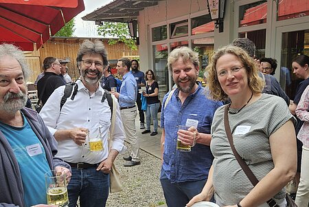 Get together in the beer garden 