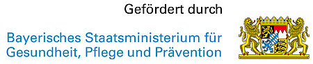 Logo des Bayerischen Staatsministeriums für Gesundheit, Pflege und Prävention