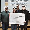 Das Bild zeigt die Rosenheimer Studentin Veronika Reichert im Siegerteam.