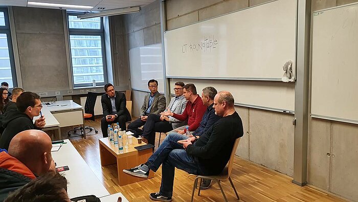 Die Expertenrunde beim Roundtable (SQL-Saturday in Ljubljana, 14.12.2020) 