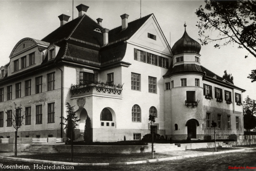 Holztechnikum in der Prinzregentenstraße um 1930